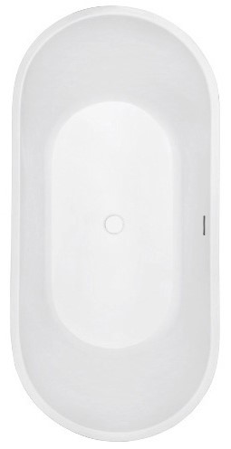 ванна акриловая abber ab9209mb 170x80 отдельностоящая, черная матовая