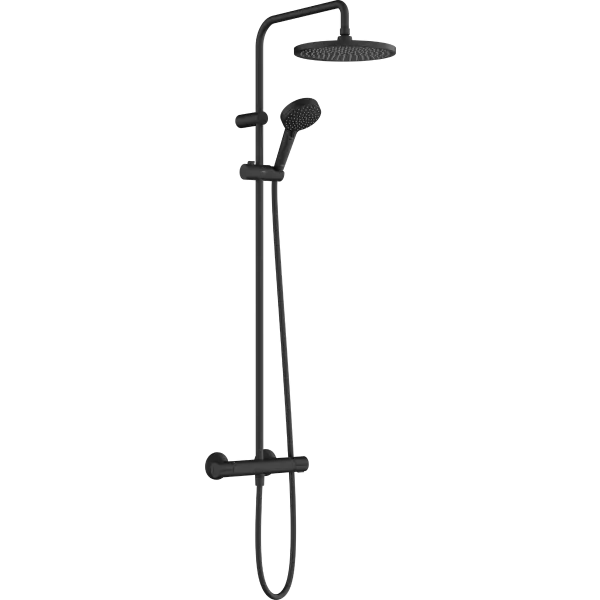 душевая система hansgrohe vernis blend 240 1jet 26426670 черный матовый