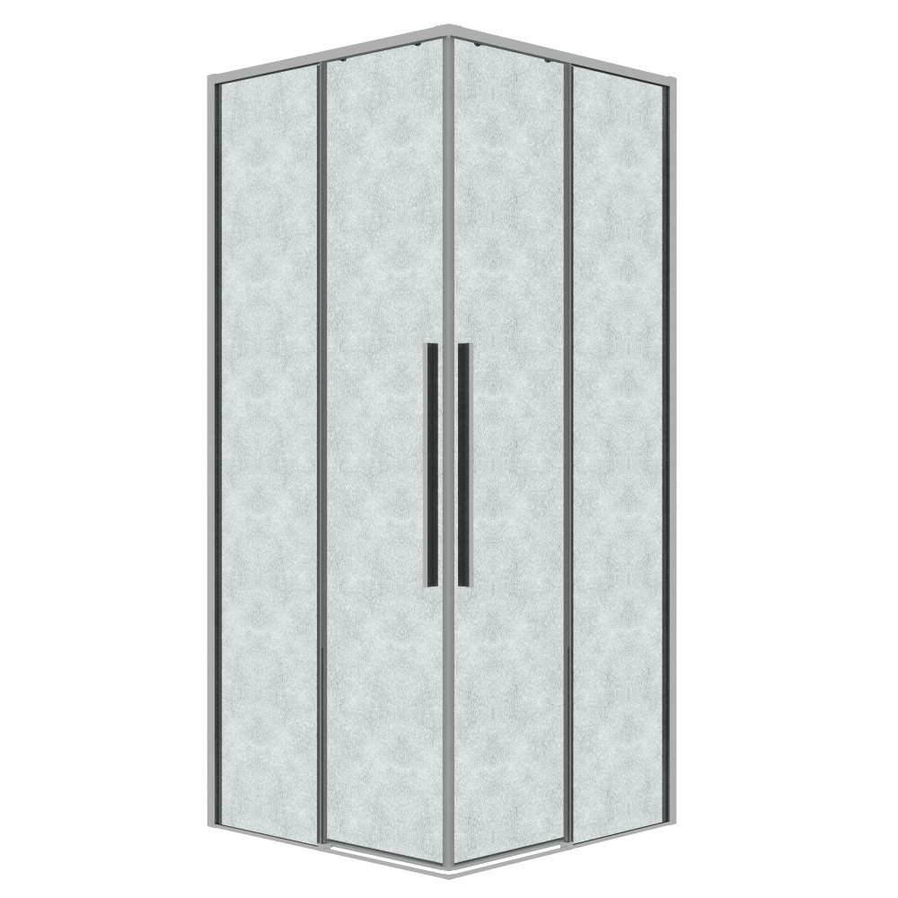 душевой уголок grossman galaxy 90x90 стекло шиншилла / профиль хром