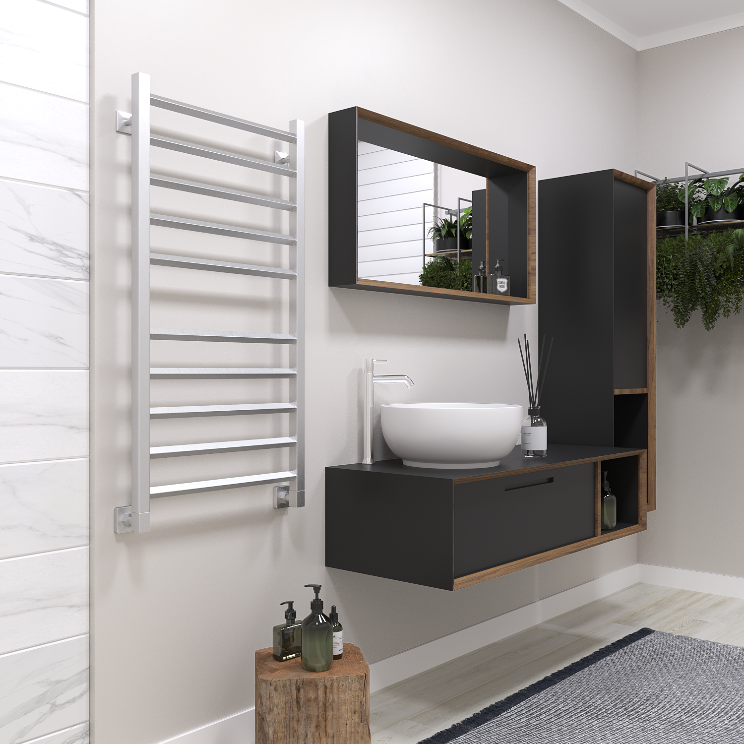 полотенцесушитель водяной stinox sorento 50x100 сатин