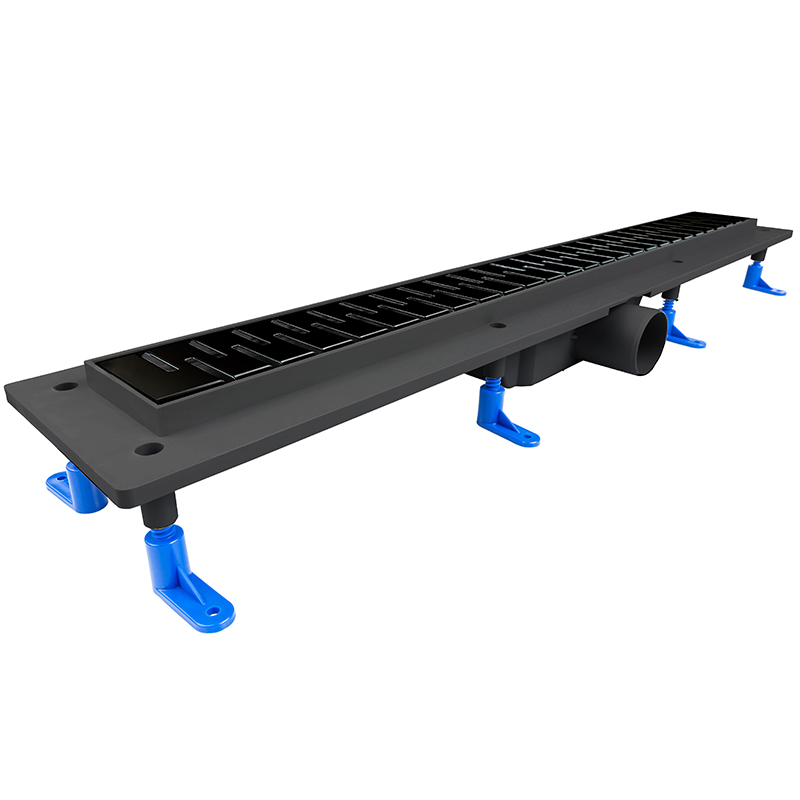 душевой лоток styron sty-m-80-ff с решеткой medium