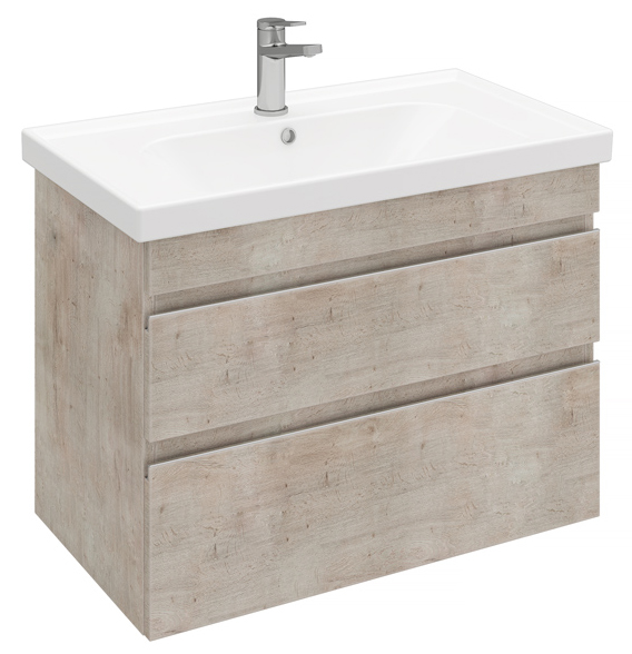 тумба подвесная laparet sargas 80 под умывальник cerastyle frame 80 дуб йорк