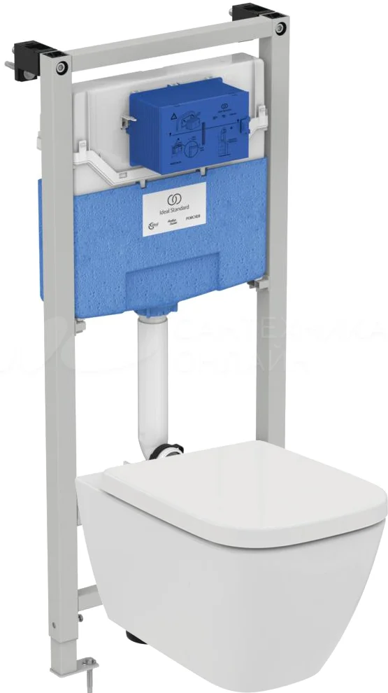 комплект инсталляции ideal standart i.life b i001401 с унитазом белый