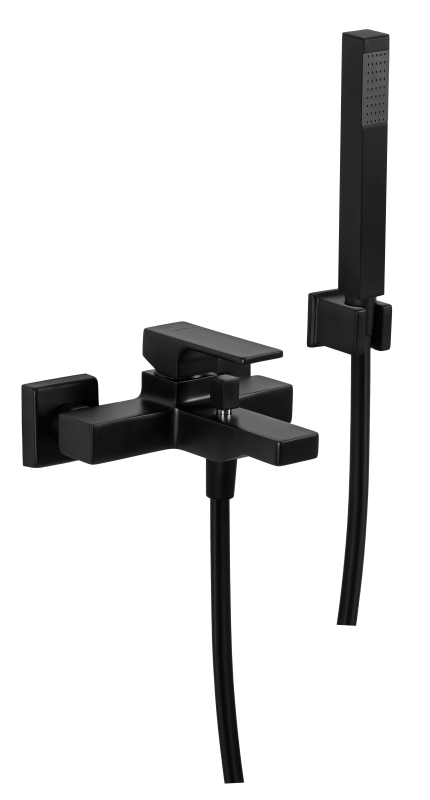 смеситель для ванны remer absolute au02no черный матовый