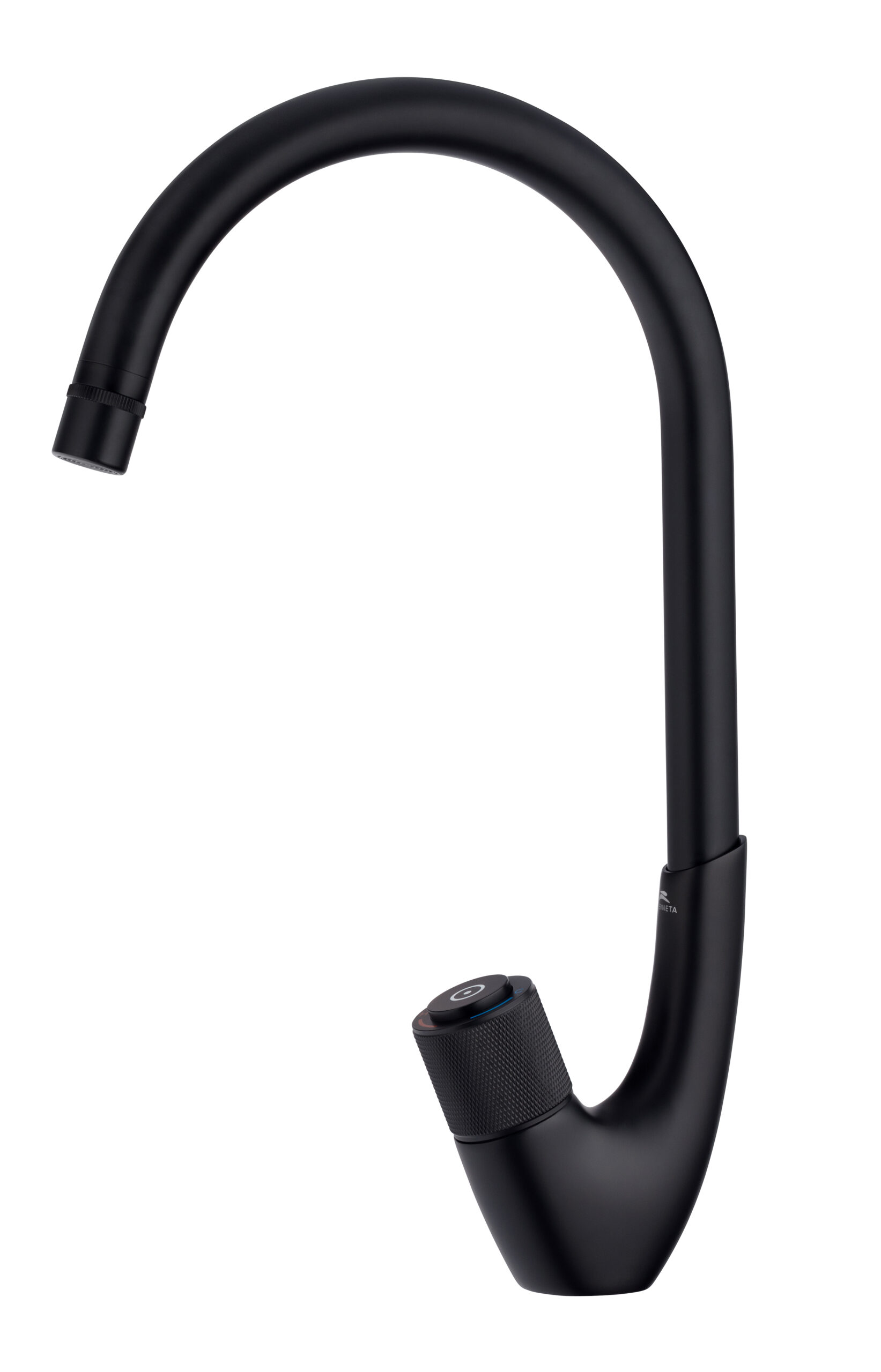 смеситель для кухни rubineta swan-33 (bk) черный