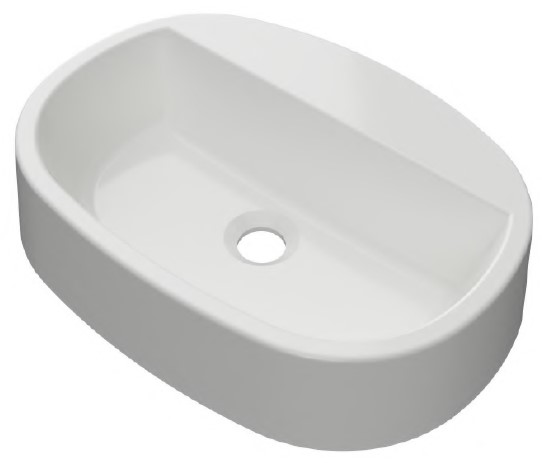 умывальник накладной aquastone aqs 14 b 50x35 белый матовый