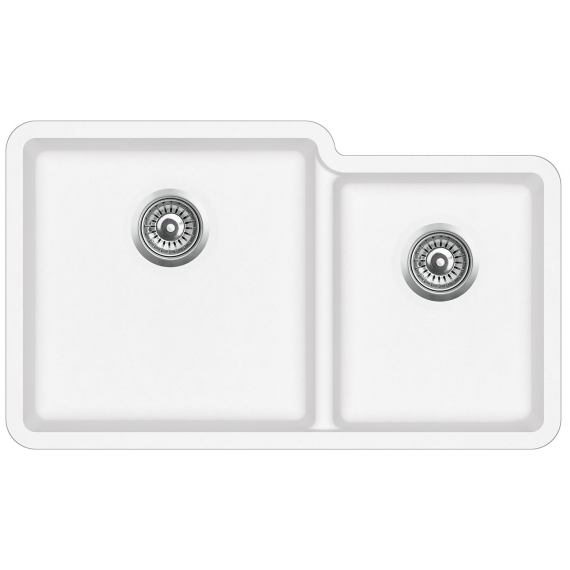 кухонная мойка aquasanita arca sqa 230 710 l w 81x48 alba