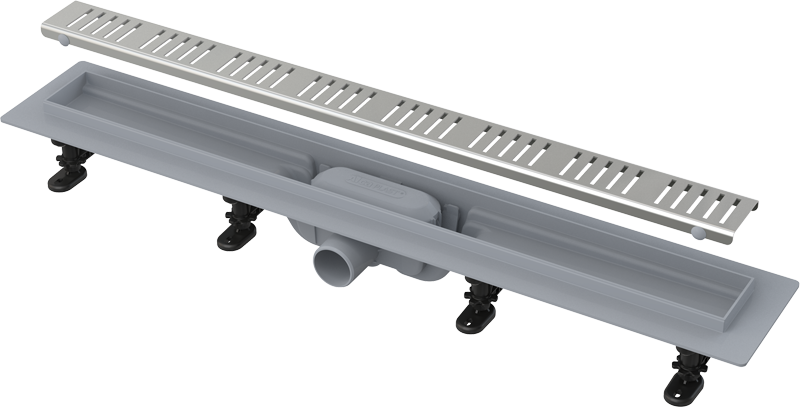 водоотводящий желоб с решеткой alcaplast apz10-650m