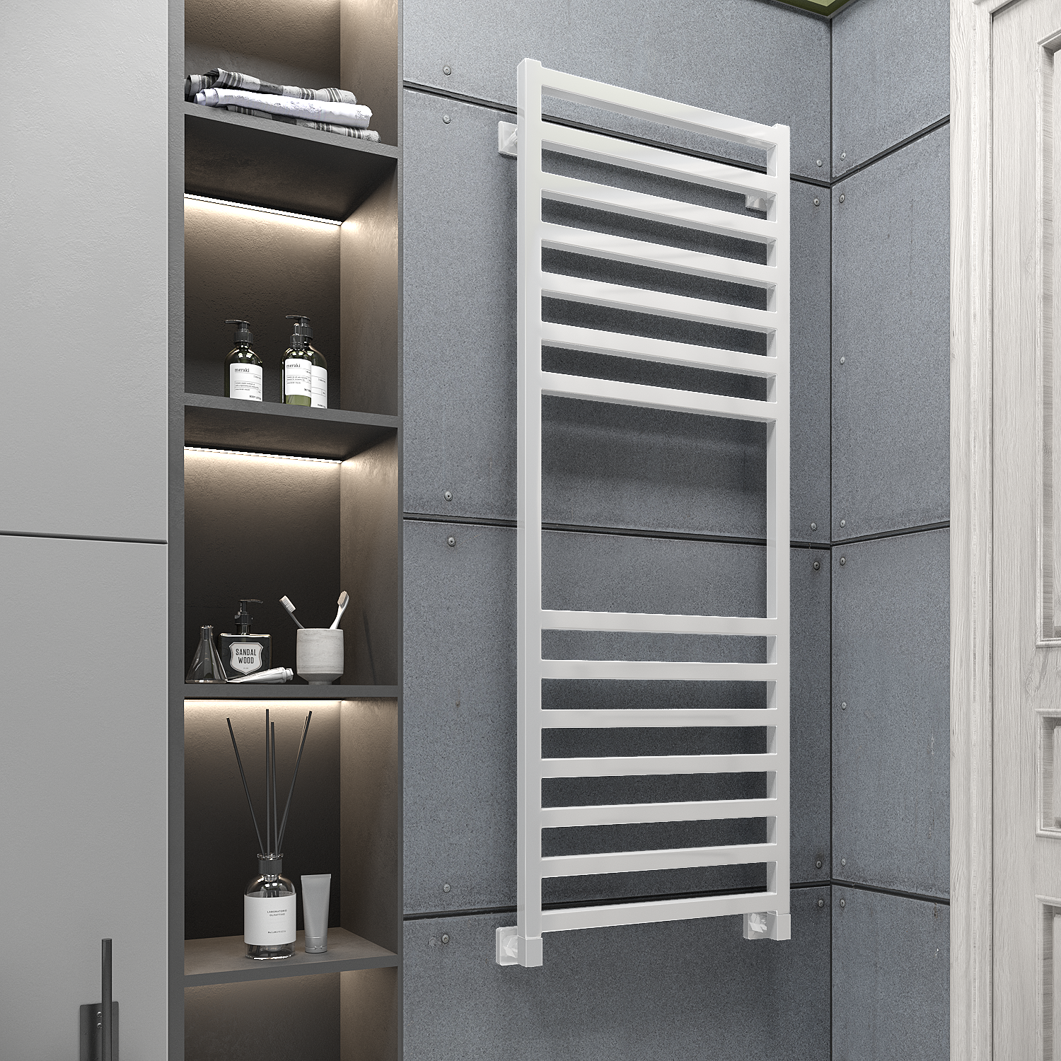 полотенцесушитель водяной stinox ancona 50x140 белый глянец