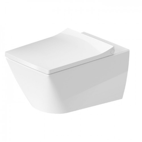 унитаз подвесной duravit viu 2511090000 безободковый, белый