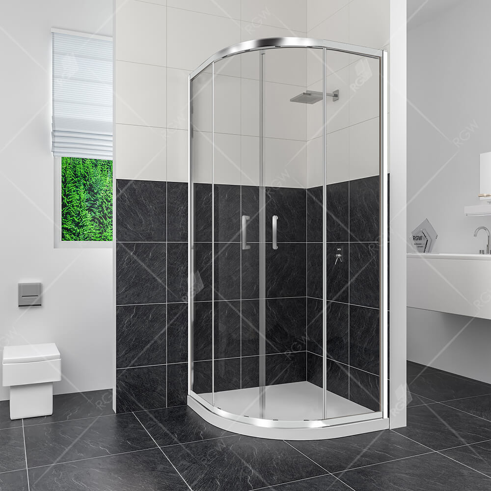 душевой уголок rgw cl-54 80x80 стекла прозрачные, профиль хром