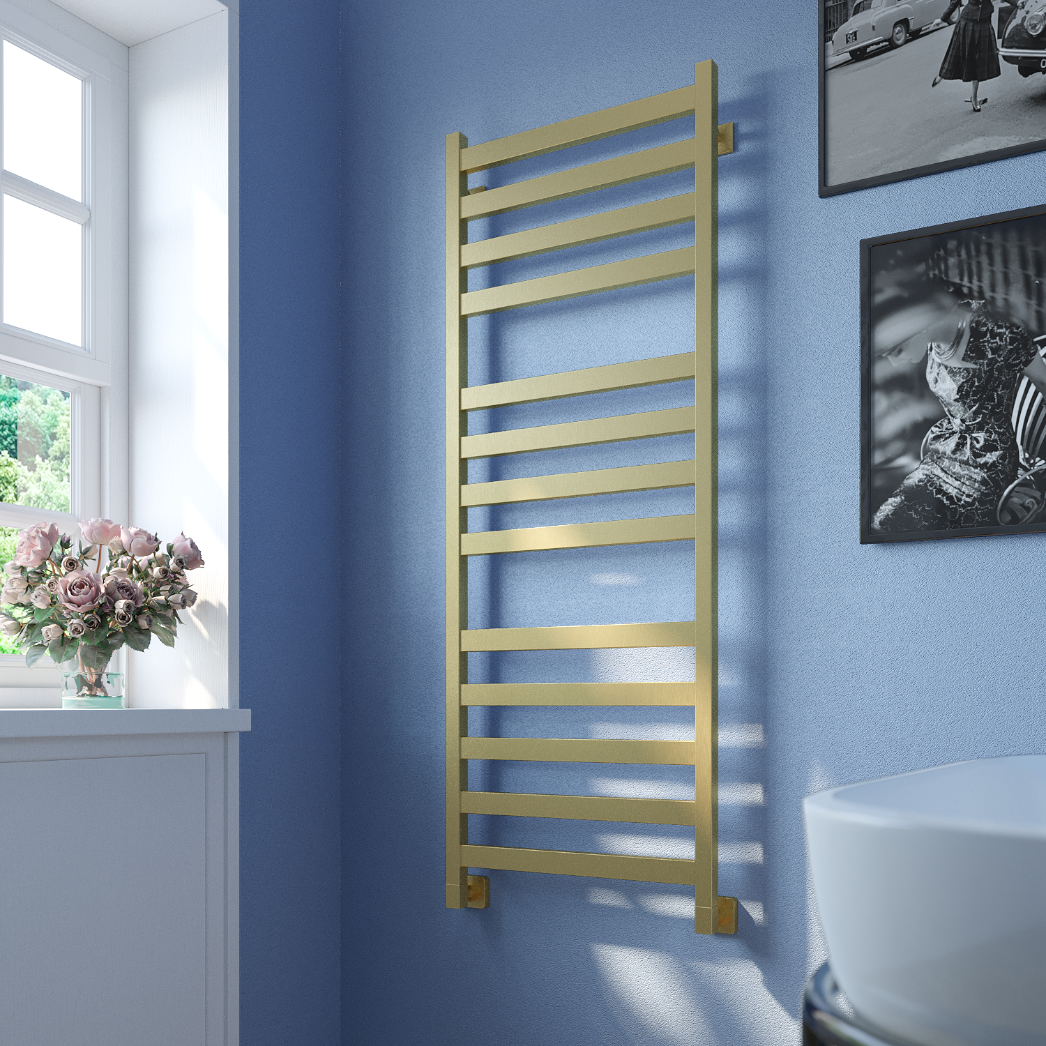 полотенцесушитель водяной stinox verona luxe 50x140 золото сатин