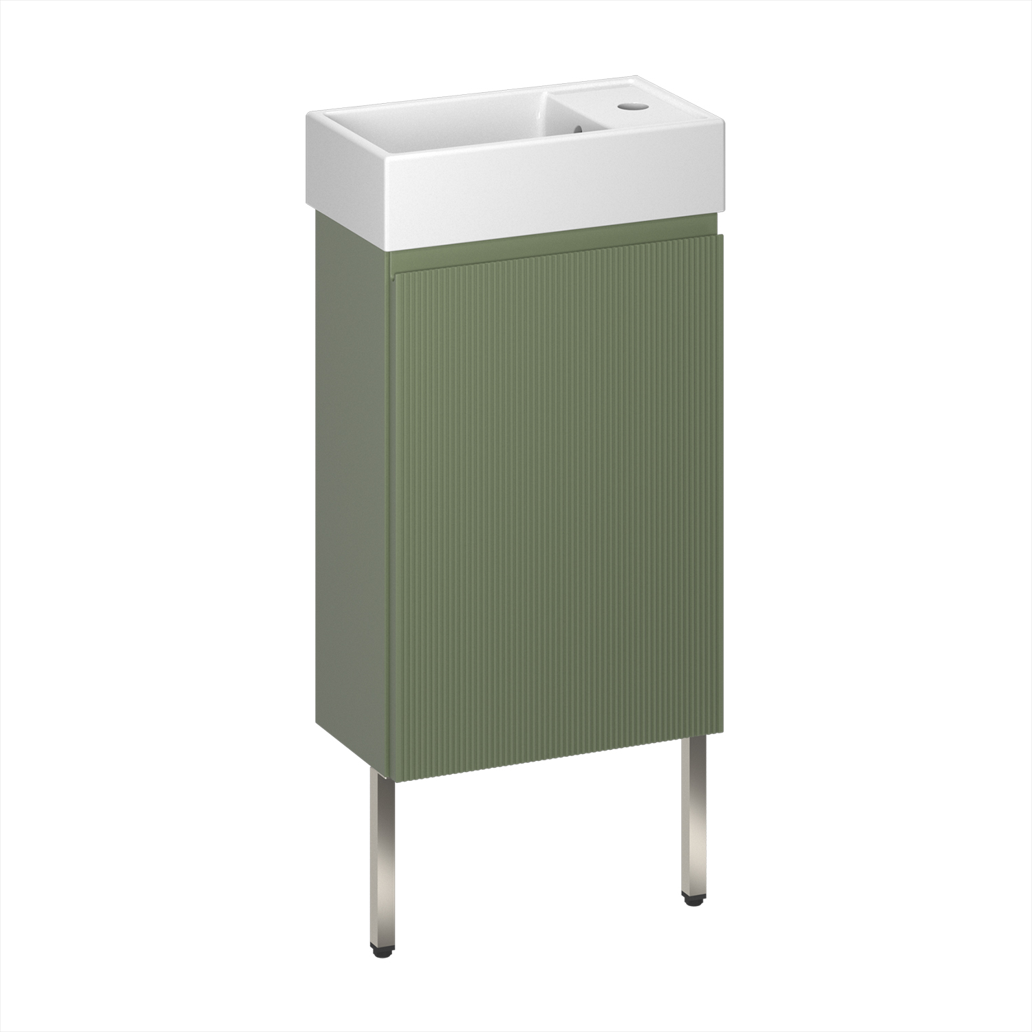 тумба с умывальником напольная wellsee wc area 40x22 матовый зеленый