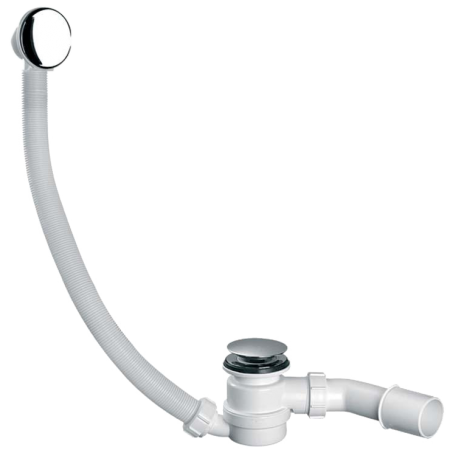 сифон для ванны mcalpine hc2600cl click-clack, с прочисткой снаружи