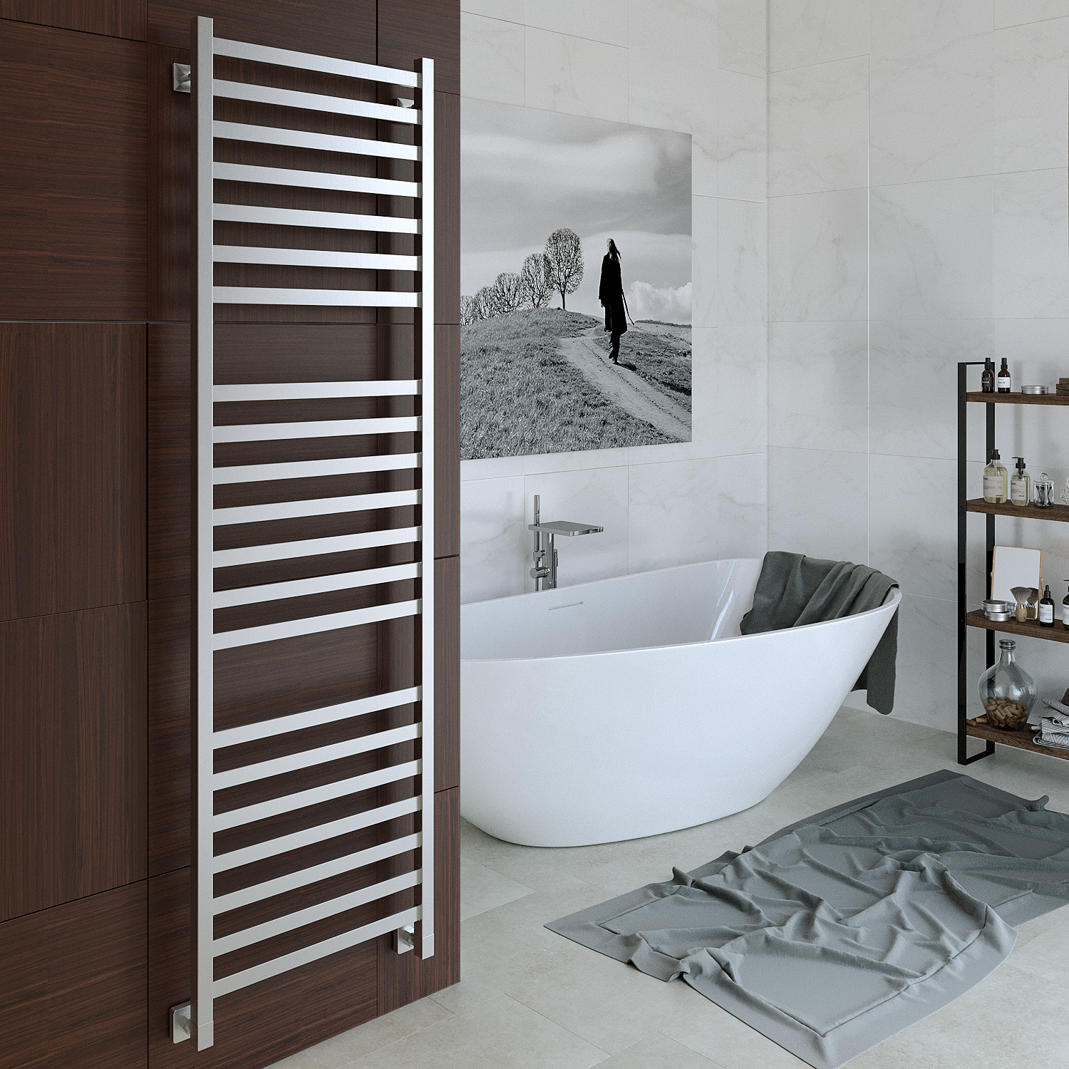 полотенцесушитель водяной stinox prestige luxe 50x180 сатин