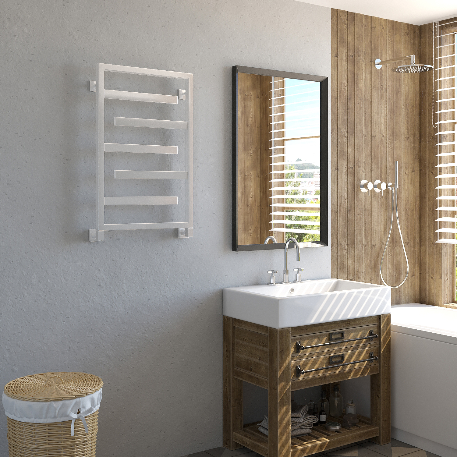 полотенцесушитель водяной stinox corsica 50x80 белый глянец