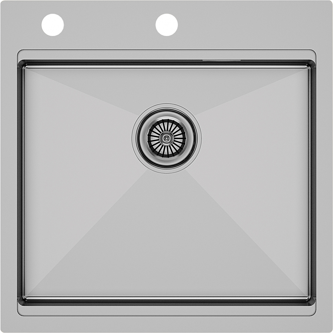 мойка кухонная paulmark kroner pro pm705151-bs сатин