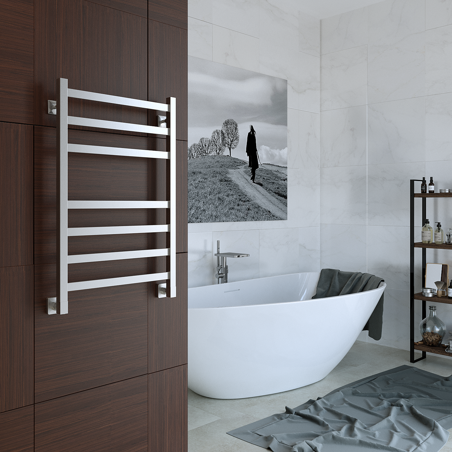 полотенцесушитель водяной stinox prestige 50x80 сатин