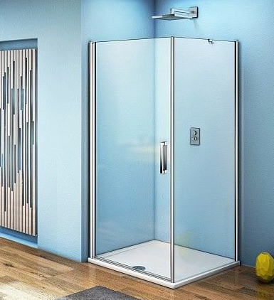 душевой уголок gooddoor fantasy dr+sp 100x100 стекло прозрачное / профиль хром