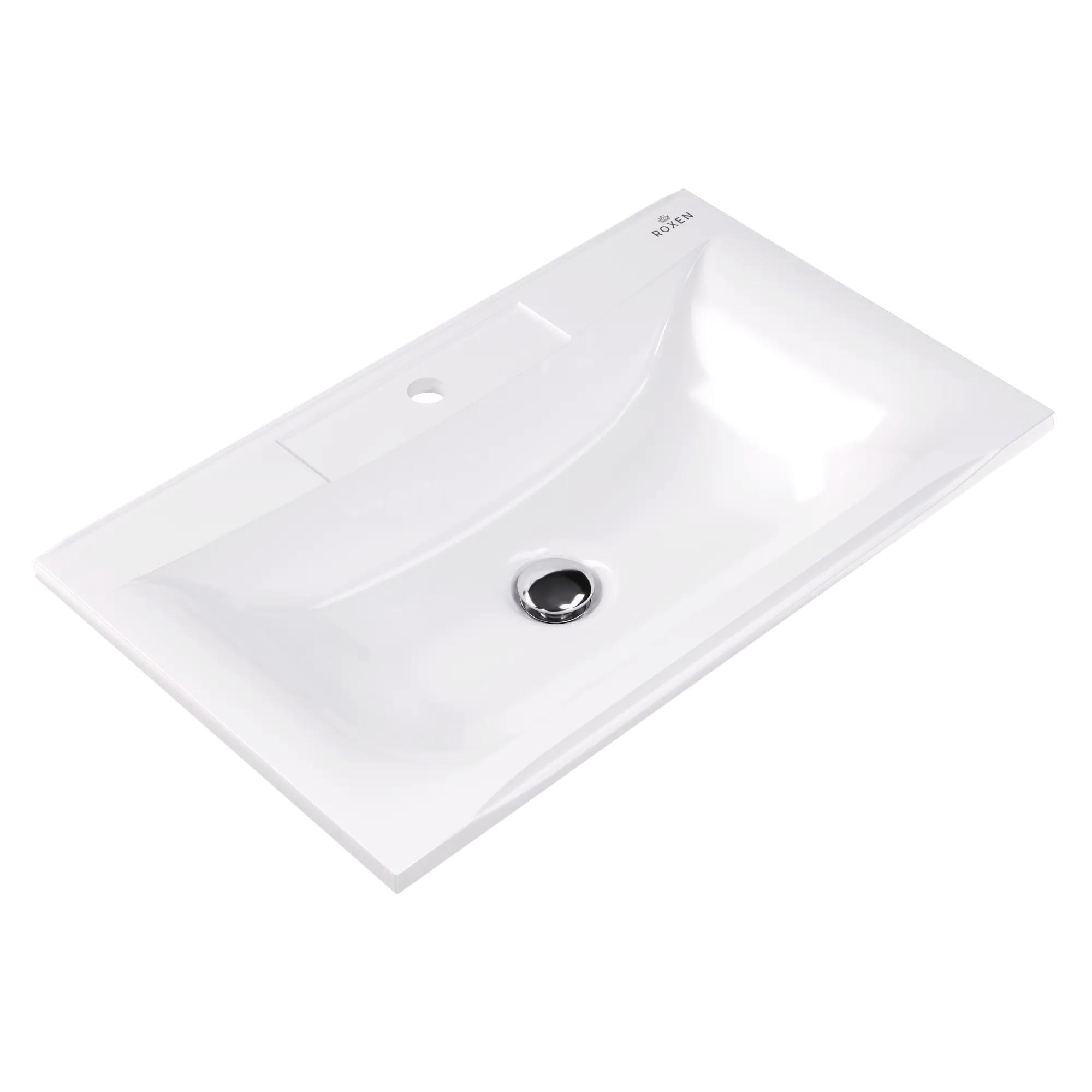 умывальник roxen ariel 75x45 белый