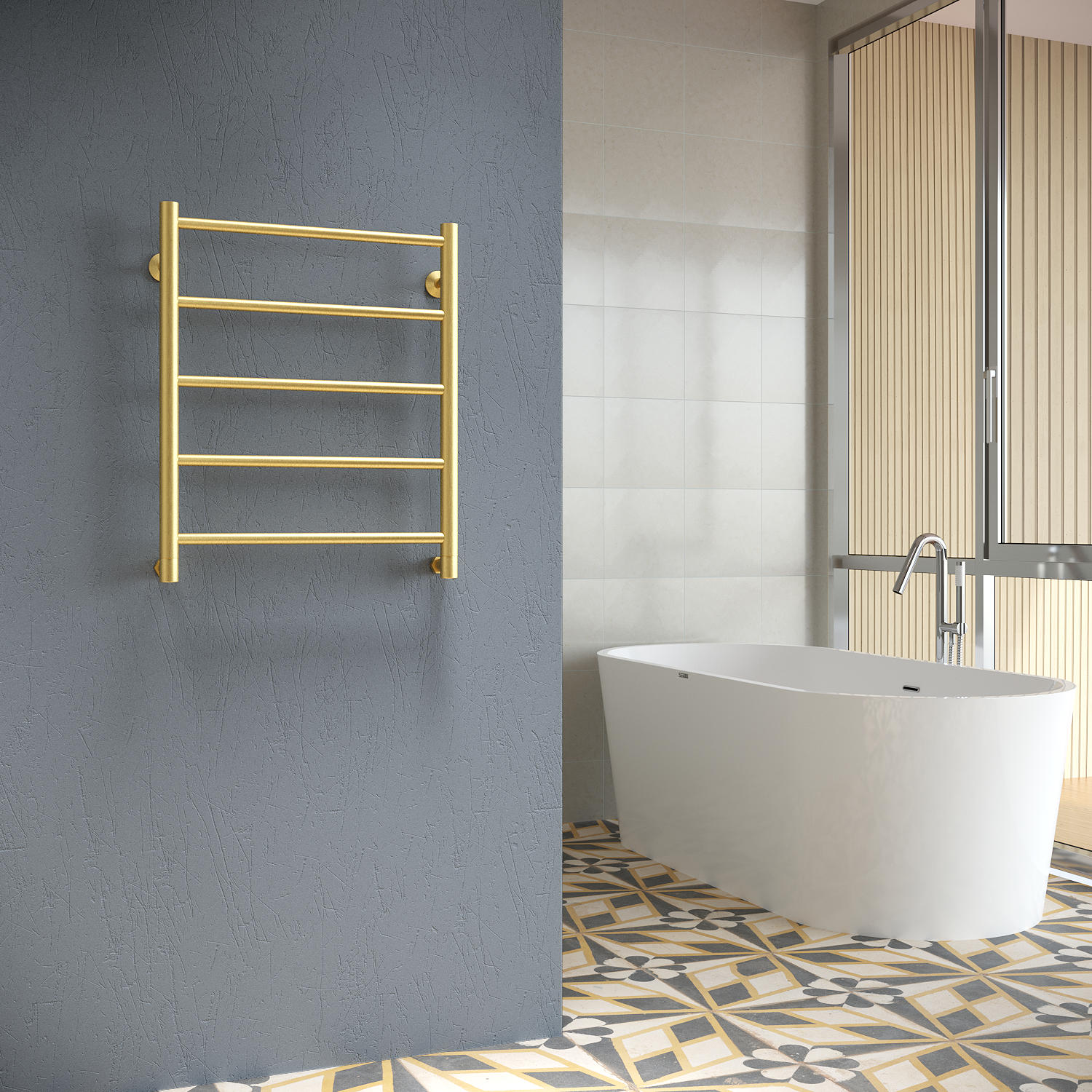 полотенцесушитель водяной stinox toscana 50x60 золото сатин