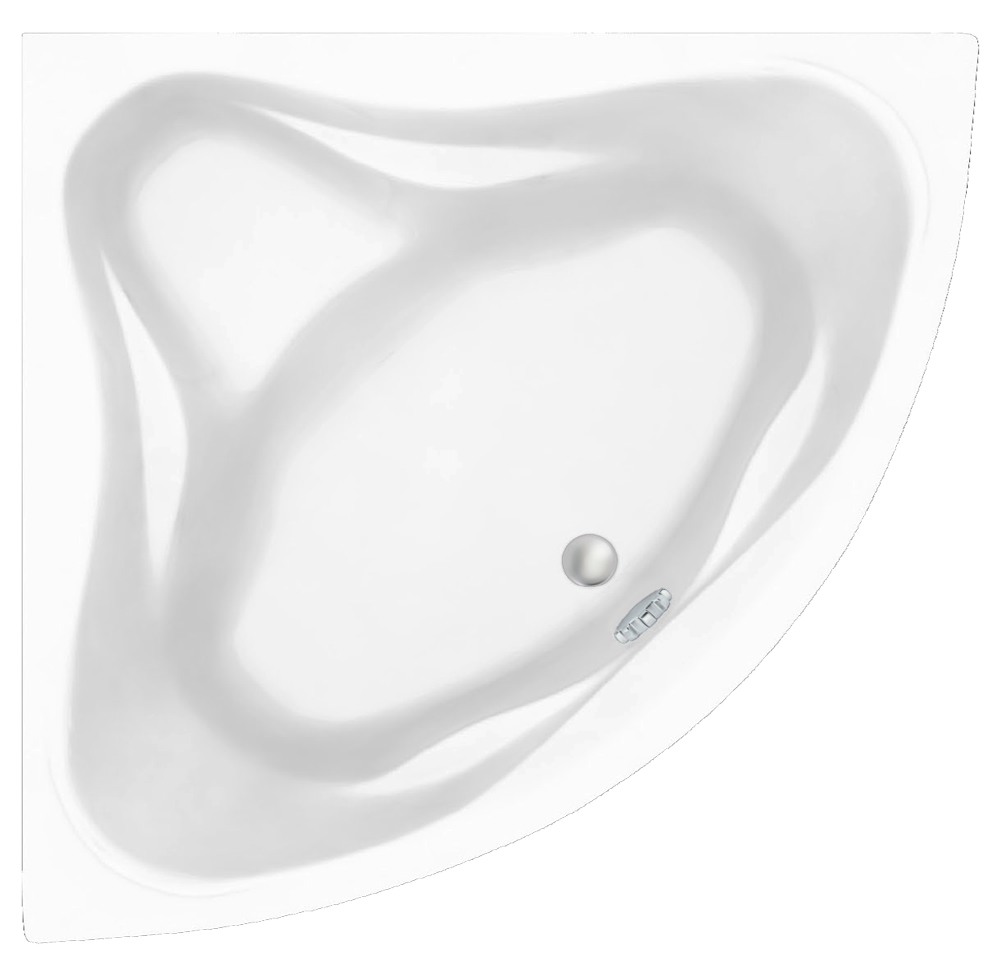 ванна акриловая bonito home (banoperito) andro 150x150 с ножками