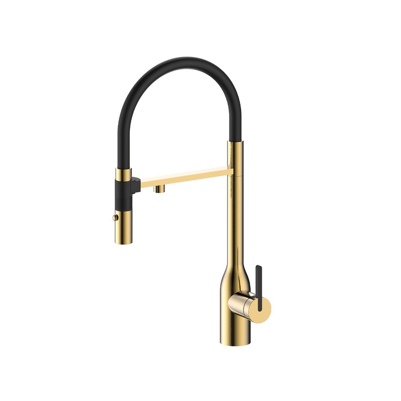 смеситель для кухни paulmark magneto one ma213188-lg светлое золото