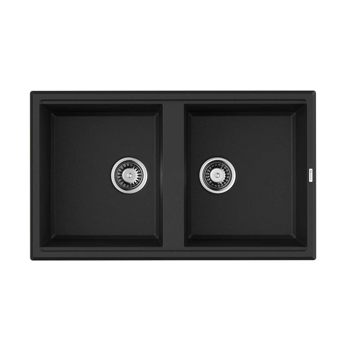 кухонная мойка omoikiri tedori 86-2-bl 4993924 86x51 черный