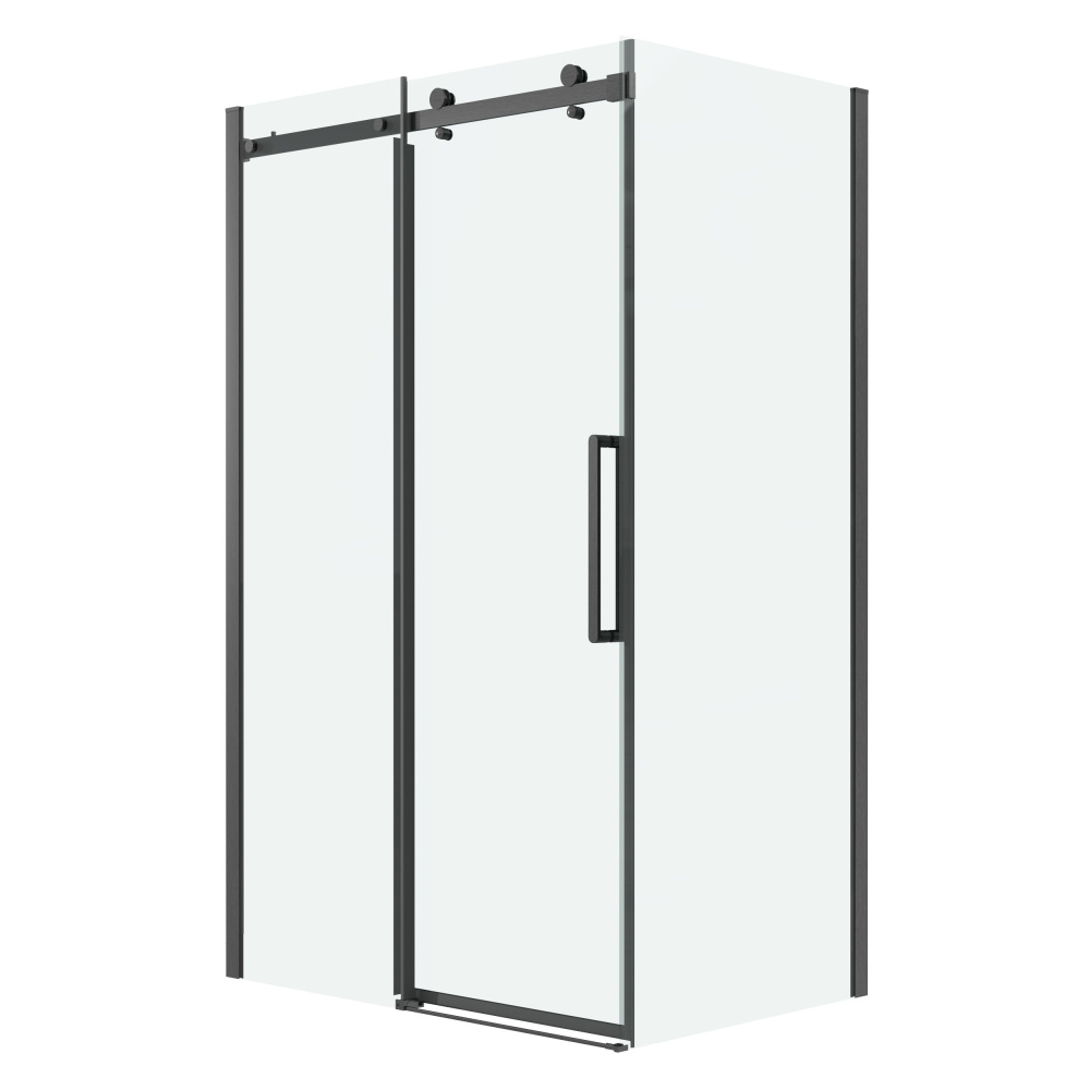 душевой уголок grossman classic 110x80 стекло прозрачное / профиль графит сатин