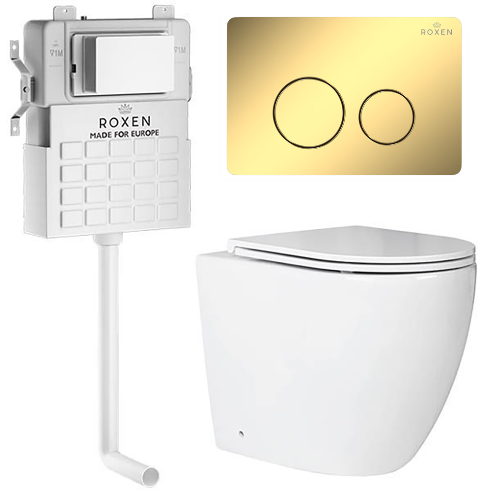 комплект инсталляции roxen 5 в 1 roxen attach 868666 клавиша золото