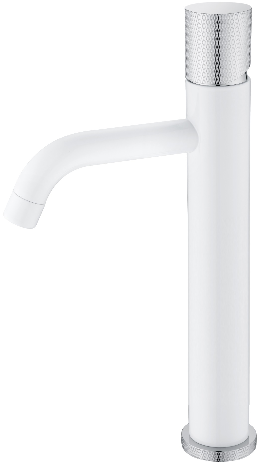 смеситель для умывальника boheme stick 122-wcr.2 белый/хром