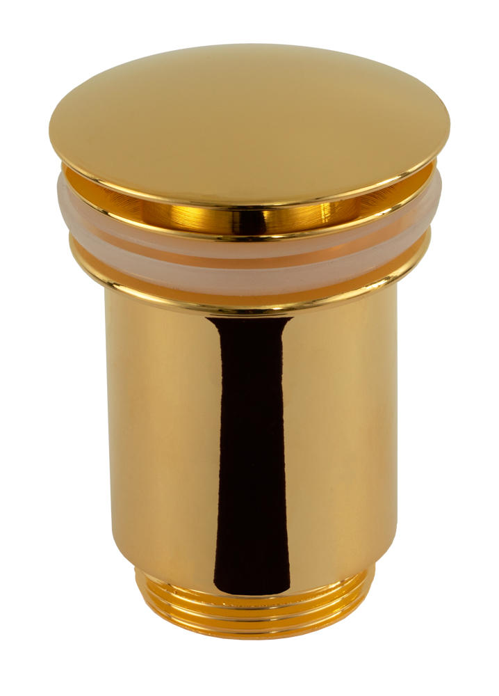 донный клапан без перелива 1”1/4 remer 904cc114do золото глянцевое