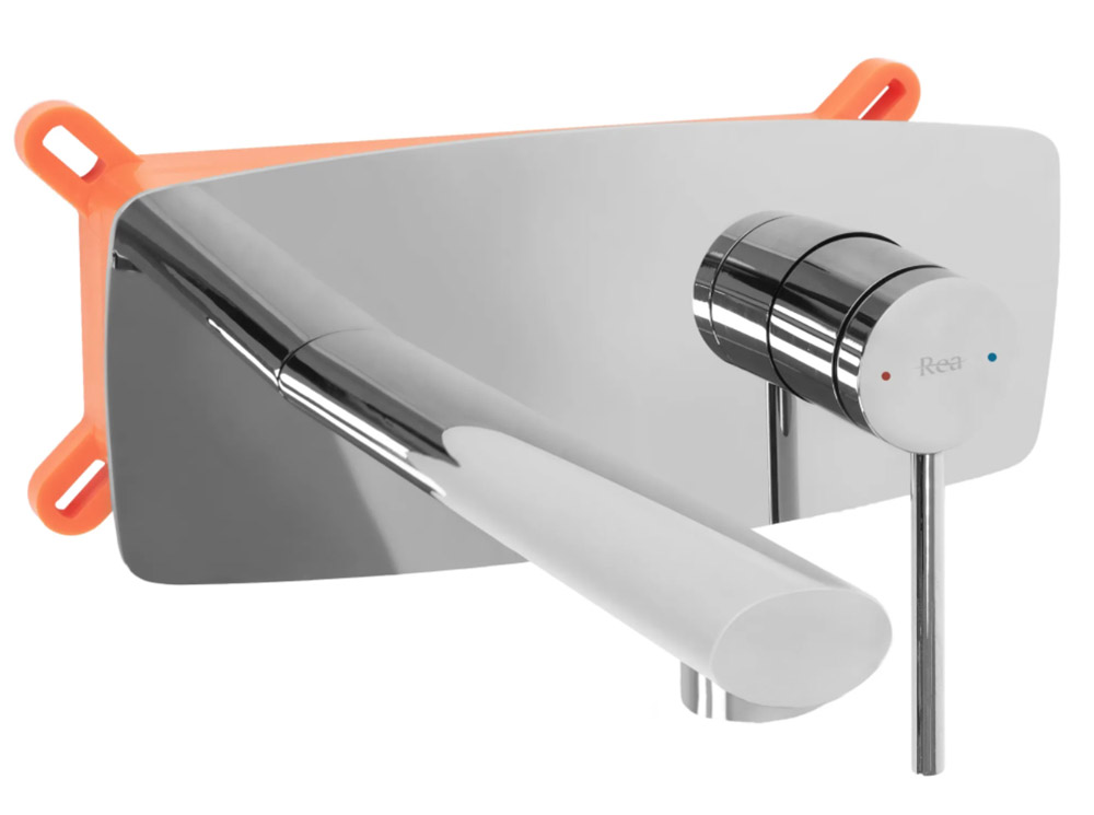 смеситель для умывальника встраиваемый rea oval chrome rea-b5124 хром