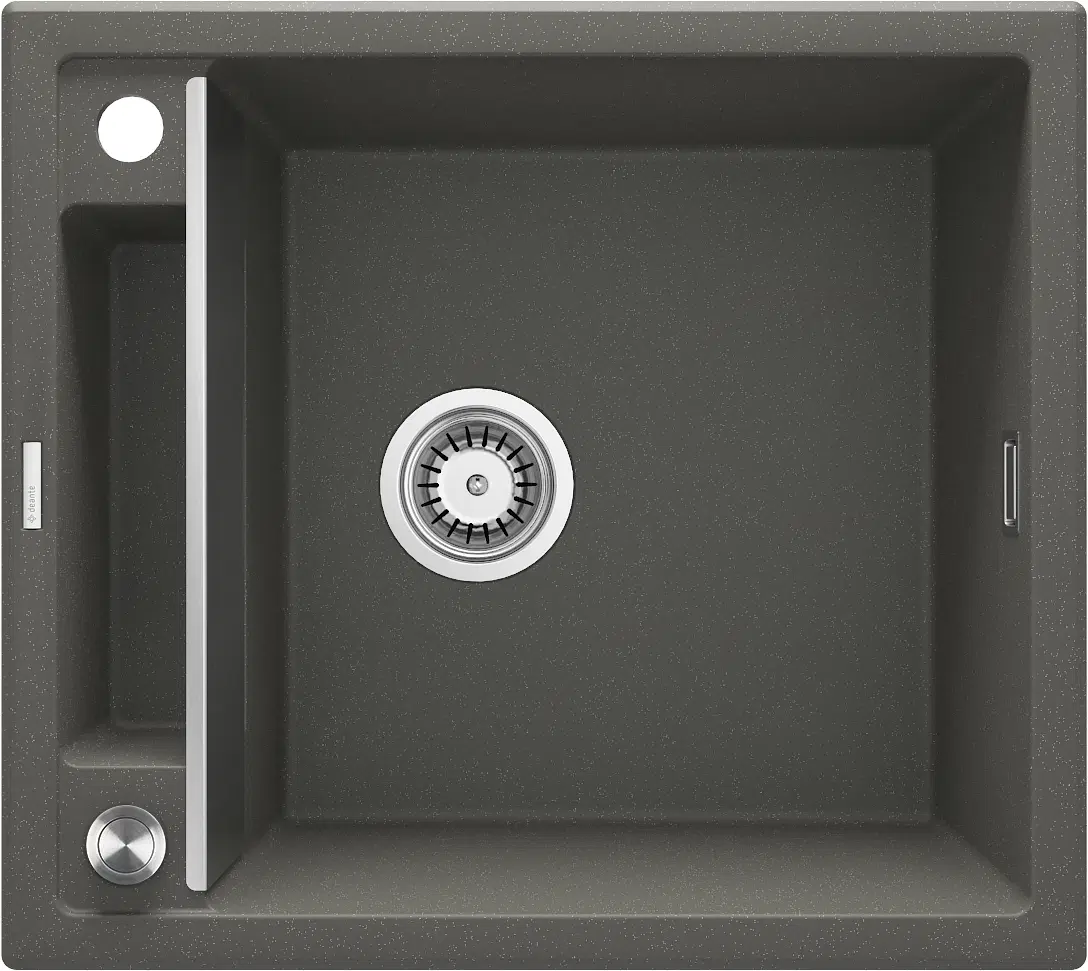 кухонная мойка deante magnetic zrm_t103 56x50 антрацит
