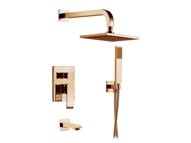 душевая система скрытого монтажа ahti kerava gold ka405318 золото