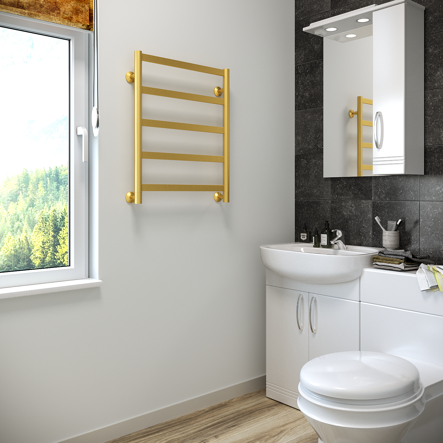 полотенцесушитель водяной stinox maxima 50x60 золото сатин