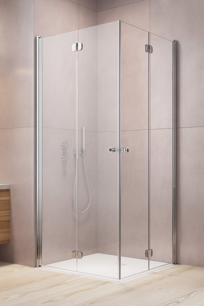 душевой уголок radaway eos kdd b 80x80 прозрачное/хром