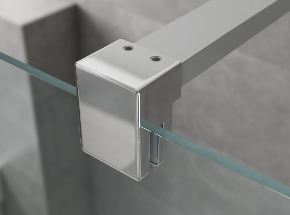 Душевой уголок Gutewetter Practic Square GK-422 85x85 (матовый хром/полистирол lines) фото 3 душевой уголок gutewetter practic square gk-422 85x85 (матовый хром/полистирол lines) фото 3