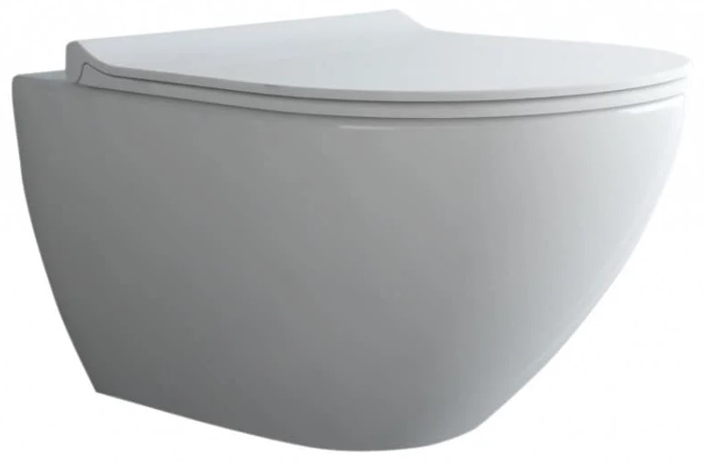 унитаз подвесной berges puma rimless 36,5x51,3 безободковый softclose