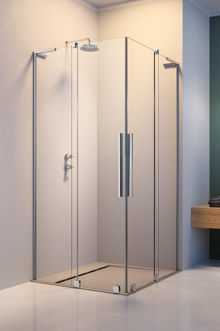 душевой уголок radaway furo sl kdd 120x80 стекла прозрачные, профиль хром