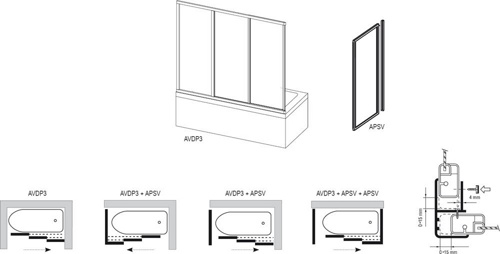 Душевой уголок Ravak SmartLine SMSRV4-90 90x90 стекло chrom+Transparent фото 3 душевой уголок ravak smartline smsrv4-90 90x90 стекло chrom+transparent фото 3