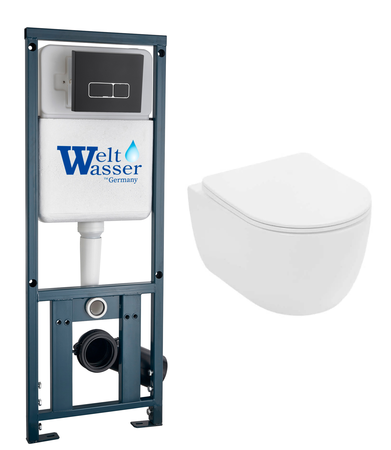 комплект инсталляции welt-wasser marberg 410 se bl с унитазом lekvo s-801