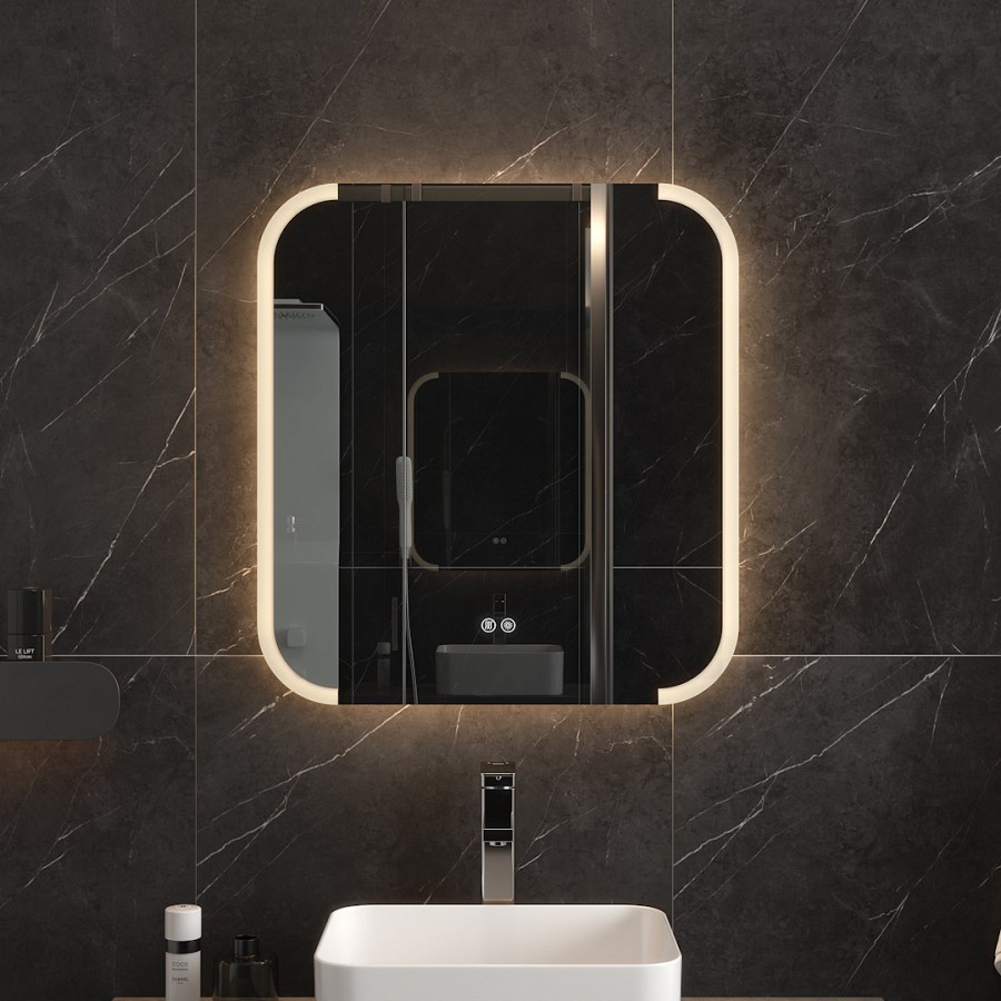 зеркало teymi solli luxor 60x65 с led подсветкой