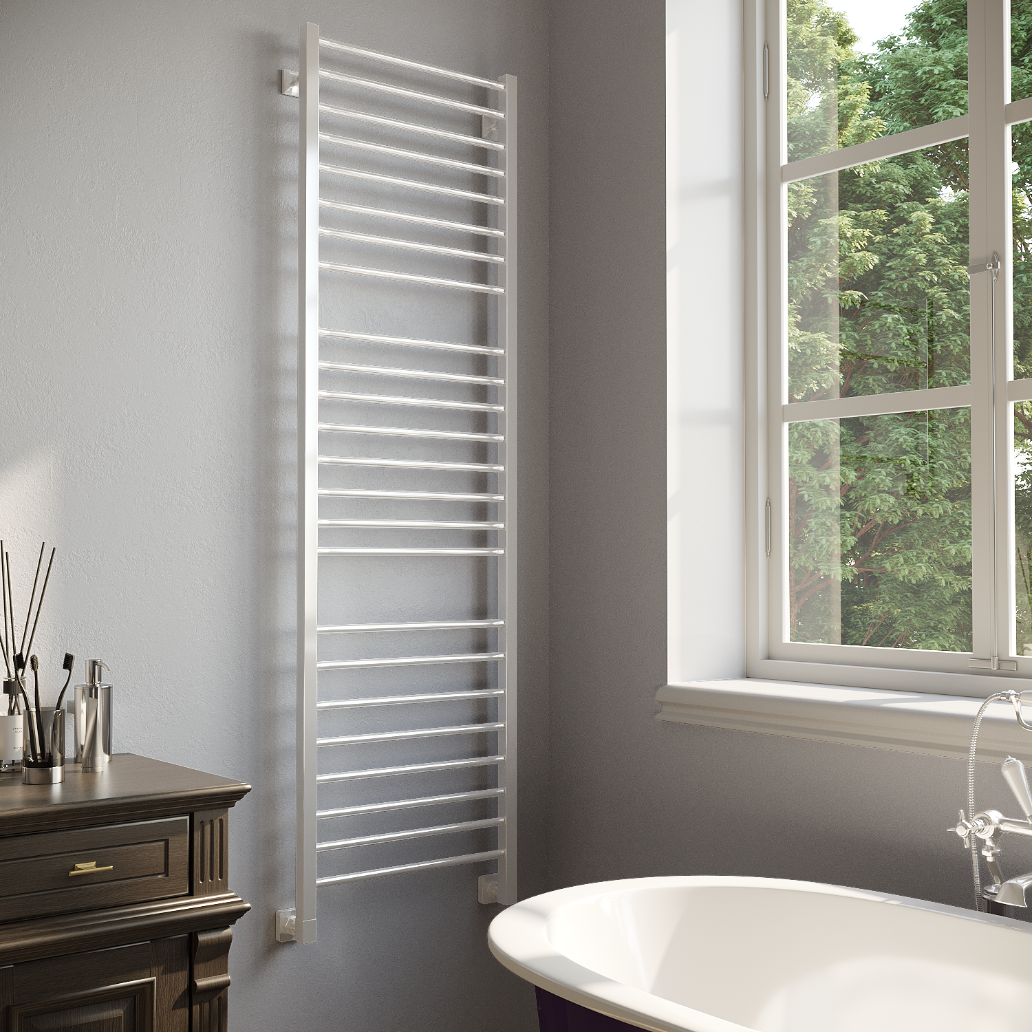 полотенцесушитель водяной stinox classic luxe 50x180 белый глянец