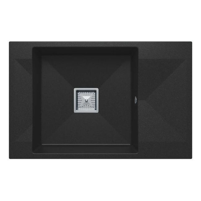 кухонная мойка polygran blade 780 78x50 черный