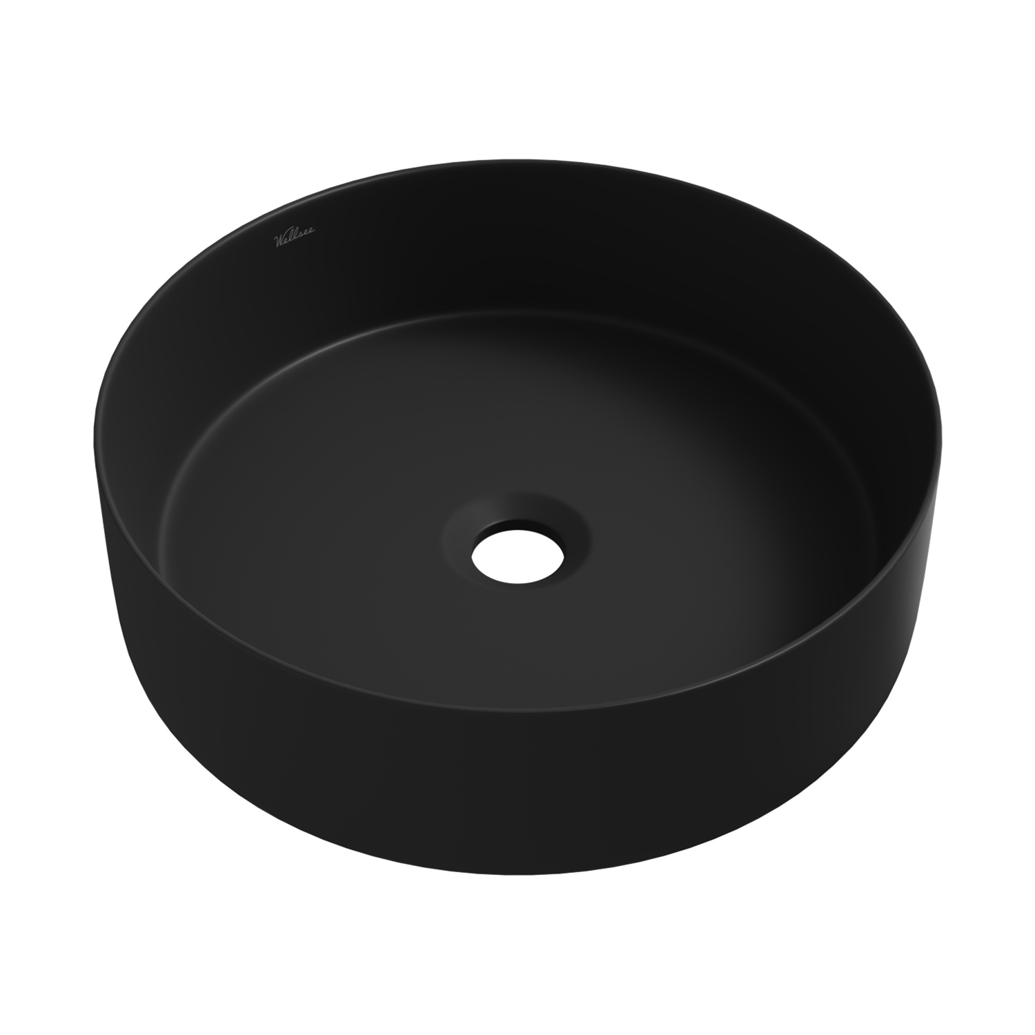 умывальник накладной wellsee coax 323511000 40x40 черный матовый