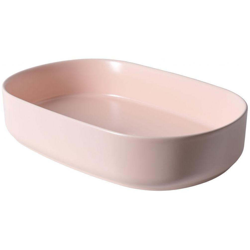 умывальник накладной allen brau fantasy oval 4.11022.sm 55x36 розовый