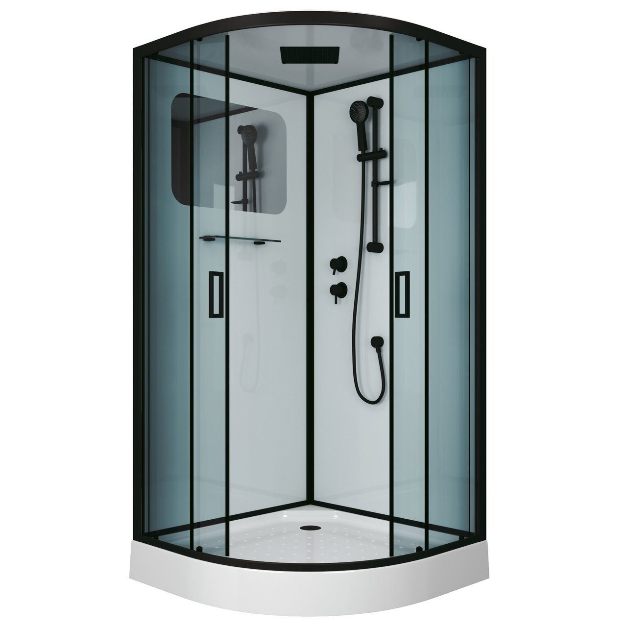 душевая кабина niagara premium ng-6902-01 black 100x100