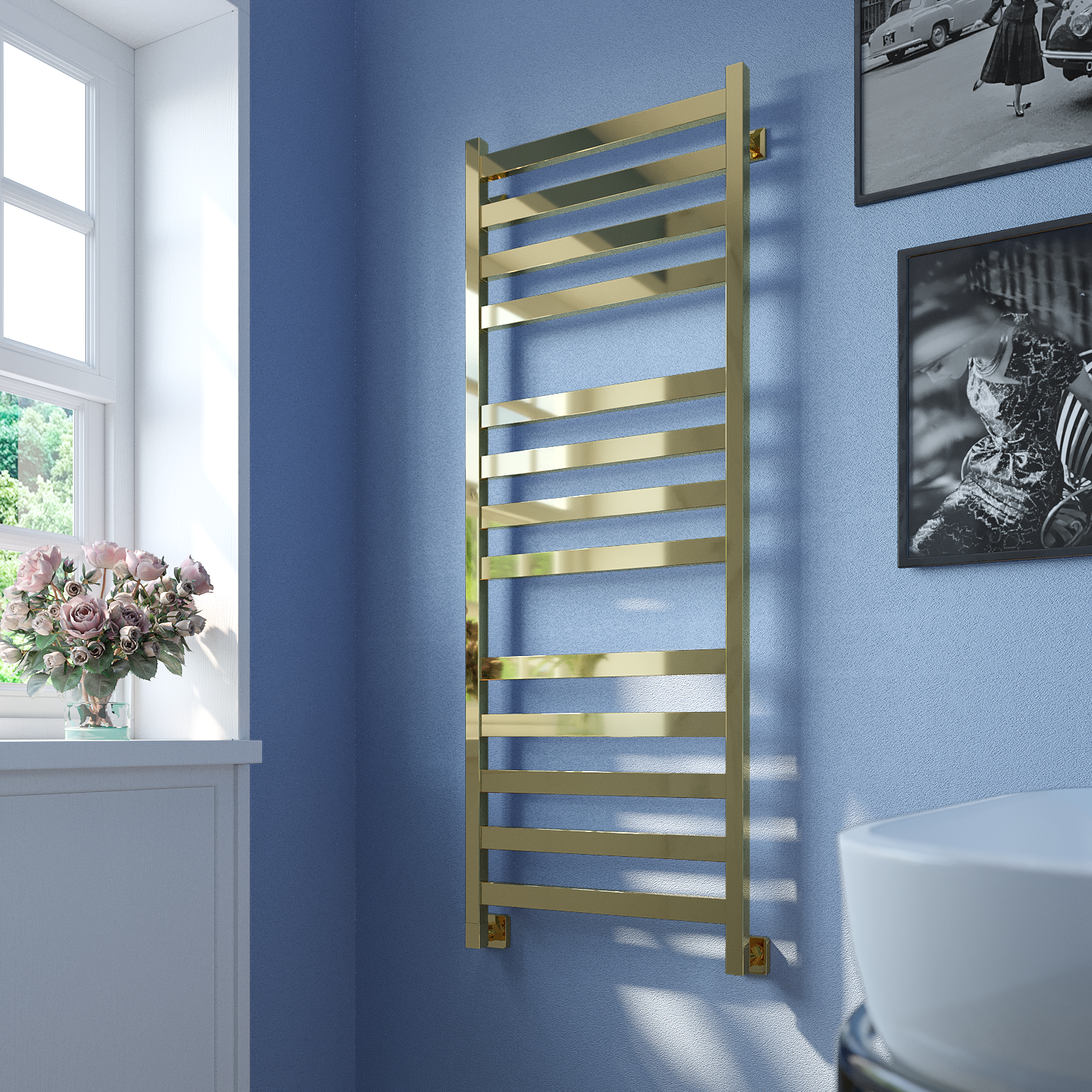 полотенцесушитель водяной stinox verona luxe 50x140 золото глянец