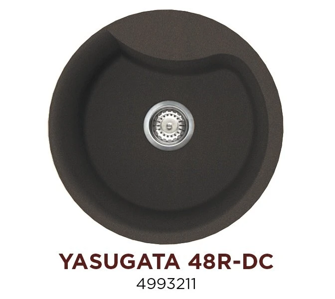 кухонная мойка omoikiri yasugata 48r-dc 4993211 48,5x48,5 темный шоколад